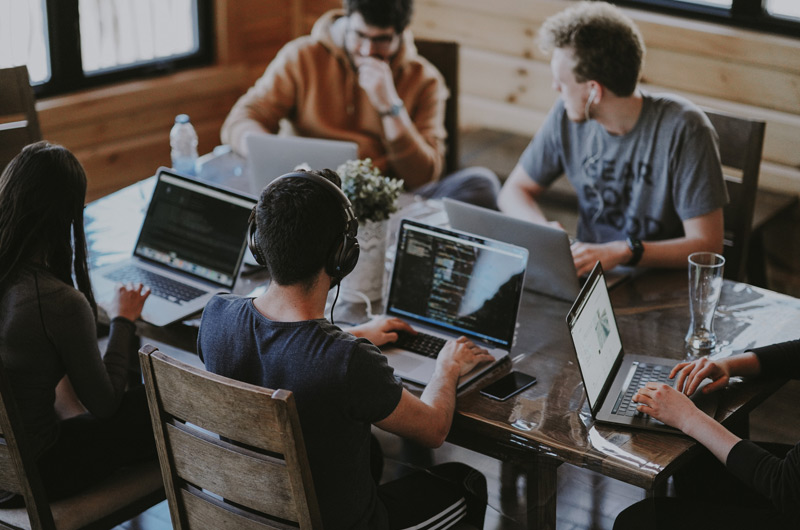 IT workers in a new job